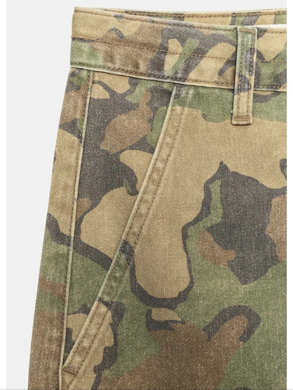 ZARA PRINTED OVERSIZE CARGO PANTS - Picture 9 of 9